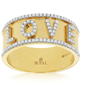 Diamond Love in Yellow Gold