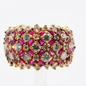 Ruby & Diamond Ring  14 K Y  2.50 Ct Diamond & 2.00 Ct Ruby